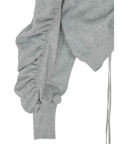 Ameri（アメリ）の「VOLUME GATHERED ZIP UP HOODIE（パーカー）」 - WEAR