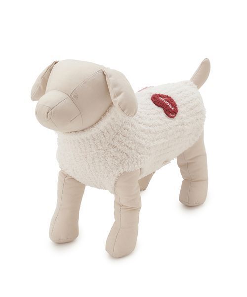 gelato pique（ジェラートピケ）の「【CAT&DOG】ベビモコベアサガラ刺繍プルオーバー（ペットウェア・レディース・アイボリー/ピンク/ネイビー・S/M/L）」の16枚目の写真