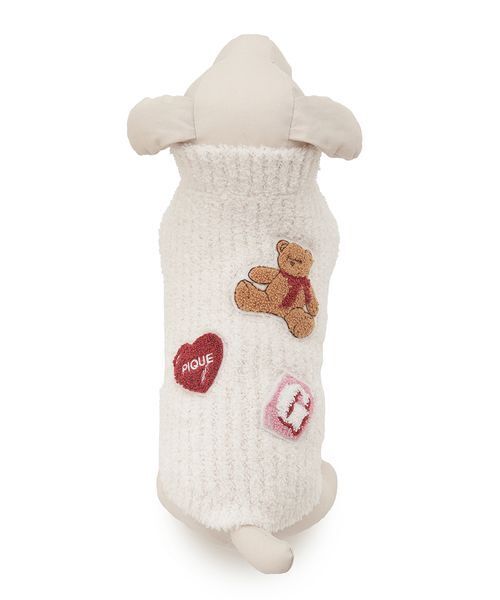 gelato pique（ジェラートピケ）の「【CAT&DOG】ベビモコベアサガラ刺繍プルオーバー（ペットウェア・レディース・アイボリー/ピンク/ネイビー・S/M/L）」の21枚目の写真