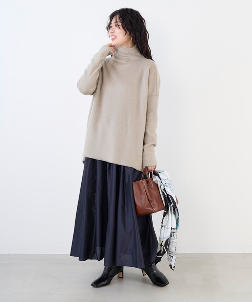 MICA&DEAL(マイカ&ディール)の「タックギャザーメモリースカート(スカート・レディース・イエロー/ネイビー/グリーン・FREE)」の11枚目の写真