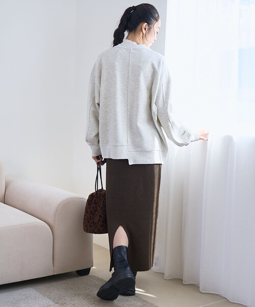 coen（コーエン）の「ソウバリニットナロースカート（スカート・レディース・ダークグレー/ロイヤルブルー/ブラック/ブラウン・M/L）」の7枚目の写真