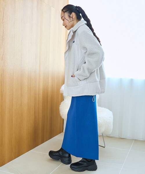 coen（コーエン）の「ソウバリニットナロースカート（スカート・レディース・ダークグレー/ロイヤルブルー/ブラック/ブラウン・M/L）」の12枚目の写真