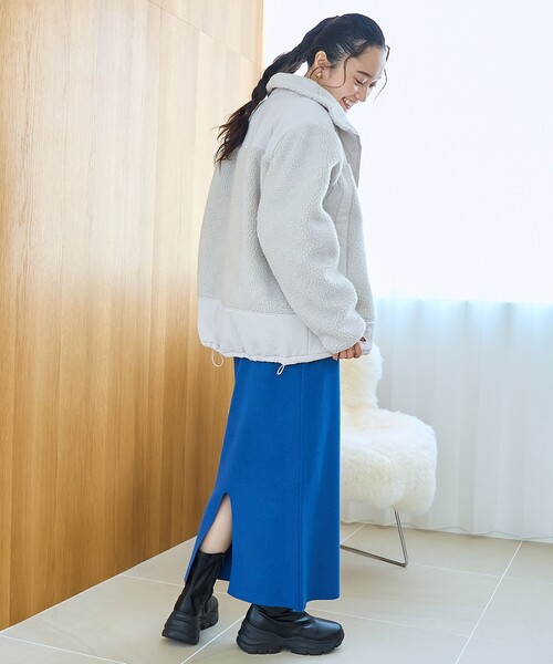 coen（コーエン）の「ソウバリニットナロースカート（スカート・レディース・ダークグレー/ロイヤルブルー/ブラック/ブラウン・M/L）」の13枚目の写真