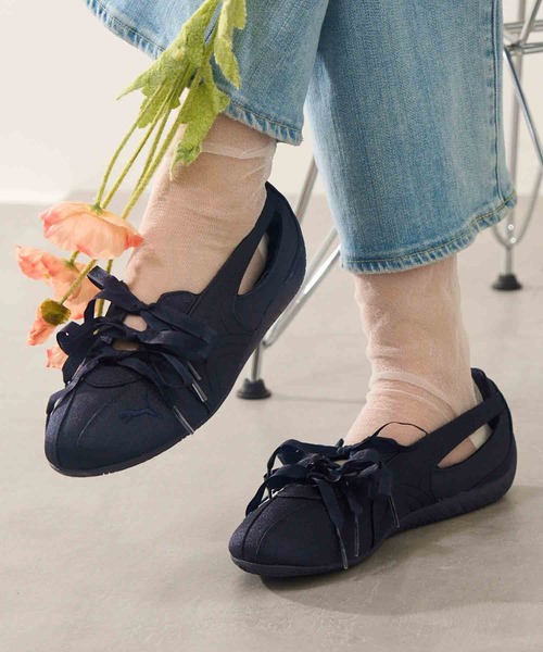 PUMA（プーマ）の「【PUMA】Speedcat Ballet Nova Satin Wns（スニーカー・レディース・ネイビー/ダークオレンジ・24.5cm/24cm/23.5cm/23cm）」の4枚目の写真