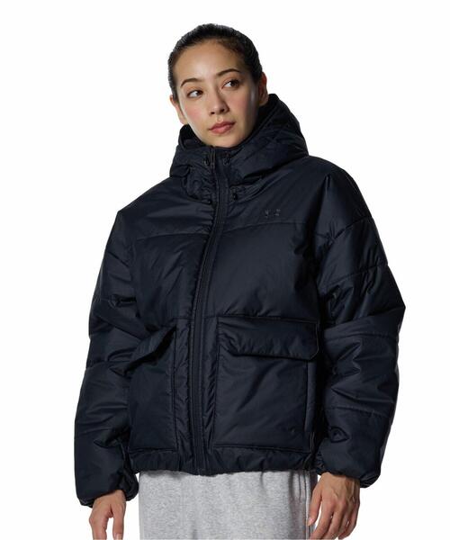 UNDER ARMOUR(アンダーアーマー)の「UAインサレーテッド フルジップ ジャケット(トレーニング/レディース)(ダウンジャケット/コート・レディース・ブラック・M/XL/L/S)」の1枚目の写真