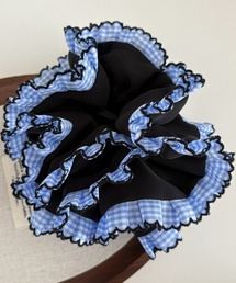 Fun & Daily（ファンアンドデイリー）の「F&D : フリルチェックシュシュ（シュシュ）」