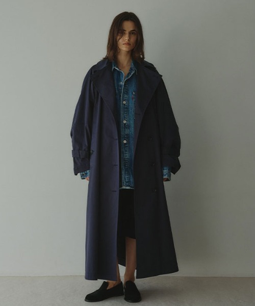 ETRETOKYO コンシャススリーブトレンチコート BLACK Sサイズ コンシャススリーブトレンチコート（トレンチコート）｜ETRE TOKYO