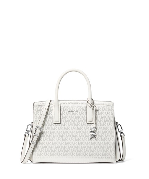 LAILA メタリック サッチェル ミディアム - MKシグネチャー