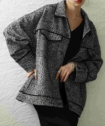 Sawa a la mode（サワアラモード）の「フリンジラインツイードジャケット（その他アウター）」