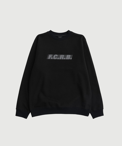 F.C. Real Bristol ブラックスウェットシャツ F.C.Real Bristol/エフシーレアルブリストル】EFFECT LINE LOGO TEAM