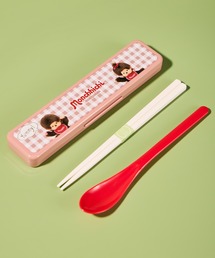 THE BAREFOOT（ベアフット）の「【 Monchhichi / モンチッチ 】音の鳴らないコンビセット　SKE（カトラリー）」