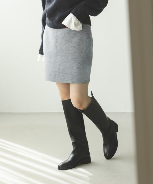 セール】《追加》接結タック編みミニスカート（スカート）｜NOBLE