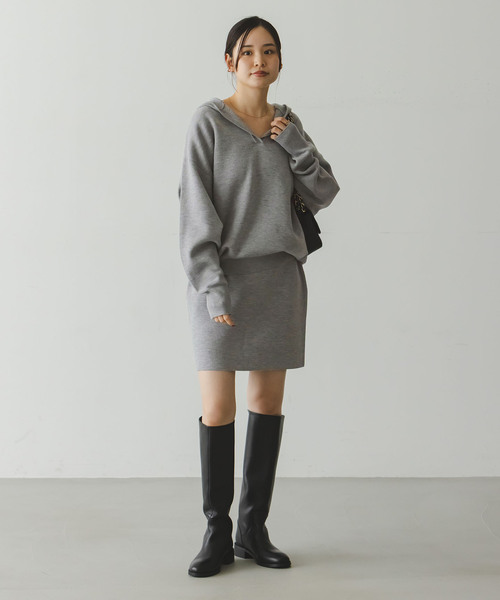 セール】《追加》接結タック編みミニスカート（スカート）｜NOBLE