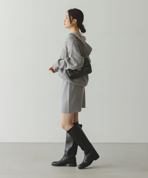 Noble（ノーブル）の「《追加》接結タック編みミニスカート（スカート