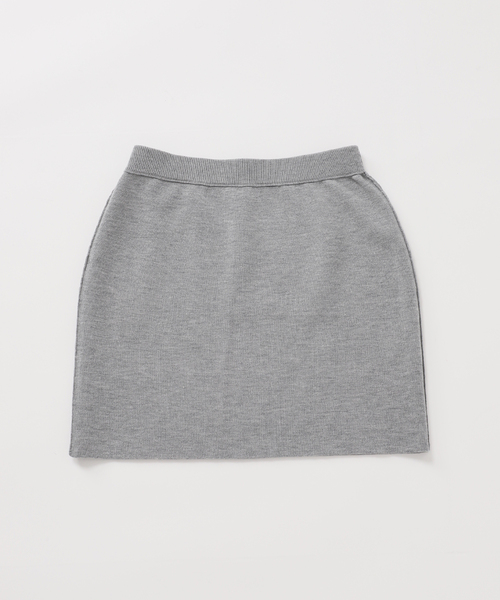 Noble（ノーブル）の「《追加》接結タック編みミニスカート（スカート