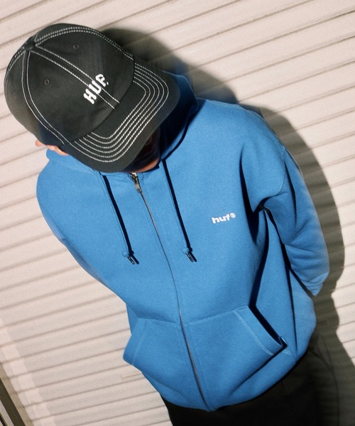 HUF(ハフ)の「HUF eightynine FULL ZIP HOODIE(パーカー・メンズ・アッシュグレー/ブルー/ブラック/ライトピンク・S/M/L/XL/XXL)」の7枚目の写真