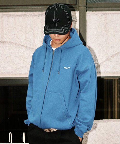 HUF(ハフ)の「HUF eightynine FULL ZIP HOODIE(パーカー・メンズ・アッシュグレー/ブルー/ブラック/ライトピンク・S/M/L/XL/XXL)」の6枚目の写真