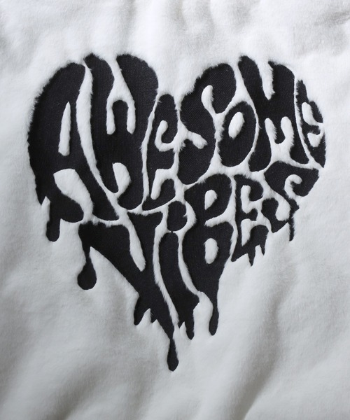 SITRY（シトリー）の「Cross ＆ Heart Logo Fur Zip Hoodie/クロスロゴ ハートロゴ オーバーサイズ フルジップパーカー ファーブルゾン ファージャケット（ブルゾン・メンズ・ホワイト/ブラック系その他/ブラック/ホワイト系その他・M/L）」の16枚目の写真