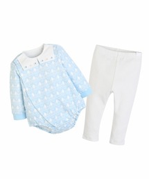 ベビー服 ロンパース 80」に該当するブルー・ネイビー/青色系の