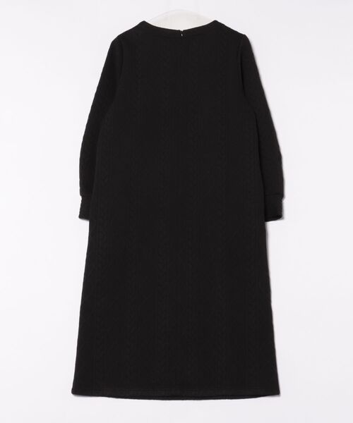 STRAWBERRY-FIELDS（ストロベリーフィールズ）の「ケーブルジャージⅡ_ケーブルジャージワンピース（ワンピース・レディース・ブラック/杢グレー/キナリ・2）」の13枚目の写真