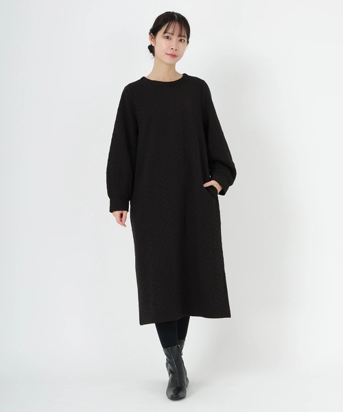 ケーブルジャージⅡ_ケーブルジャージワンピース（ワンピース