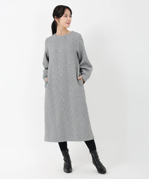 ケーブルジャージⅡ_ケーブルジャージワンピース（ワンピース