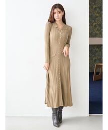 スナイデル　ワンピース　beige SNIDEL｜スナイデルのワンピース（ベージュ系）通販 - ZOZOTOWN