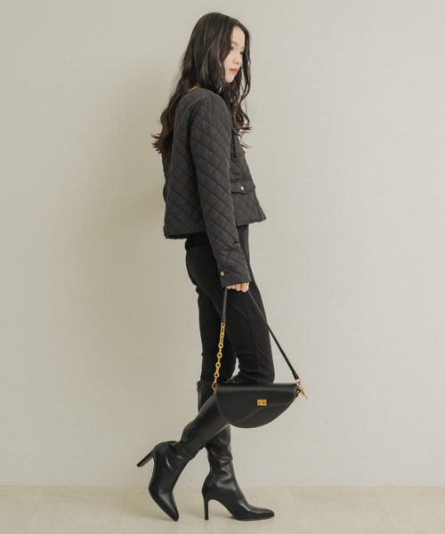 NEUNA（ヌナ）の「キルティングライトダウンJK（ダウンジャケット/コート・レディース・アイボリー/ブラック・FREE）」の3枚目の写真