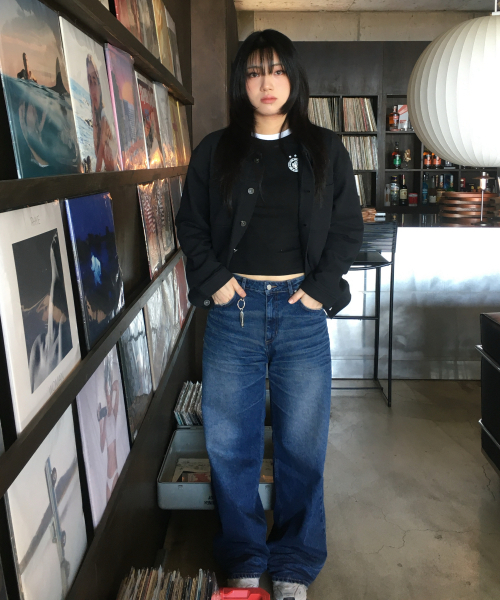 AGOD（エージーオーディー）の「ニットトラッカージャケット[ブラック]（デニムジャケット・レディース・その他・SMALL/MEDIUM/LARGE）」の4枚目の写真