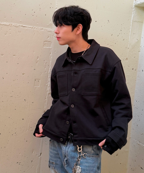 AGOD（エージーオーディー）の「ニットトラッカージャケット[ブラック]（デニムジャケット・レディース・その他・SMALL/MEDIUM/LARGE）」の12枚目の写真