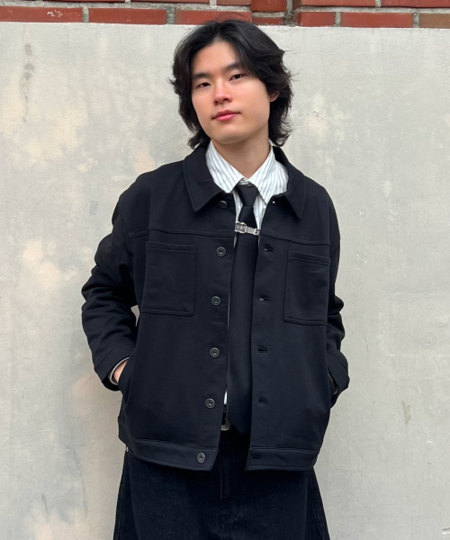 AGOD（エージーオーディー）の「ニットトラッカージャケット[ブラック]（デニムジャケット・レディース・その他・SMALL/MEDIUM/LARGE）」の16枚目の写真