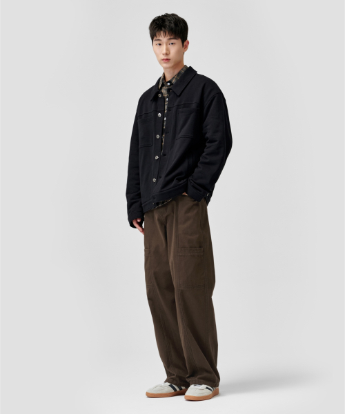 AGOD（エージーオーディー）の「ニットトラッカージャケット[ブラック]（デニムジャケット・レディース・その他・SMALL/MEDIUM/LARGE）」の21枚目の写真