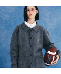 GAKKAI UNIONS（ガッカイユニオンズ）の「カラー ニット カーディガン チャコール（カーディガン/ボレロ・メンズ）」