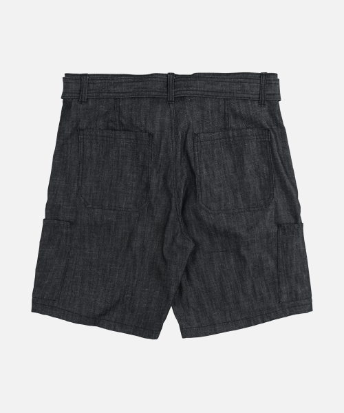 FRIZMWORKS（フリズムワークス）の「BELTED DENIM SHORTS _ BLACK（その他パンツ・メンズ・その他・SMALL/MEDIUM/LARGE/X-LARGE）」の3枚目の写真