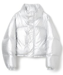 MILLO WOMEN（ミロウーマン）の「カーブドショートプファージャケット[シルバー]（ダウンジャケット/コート）」