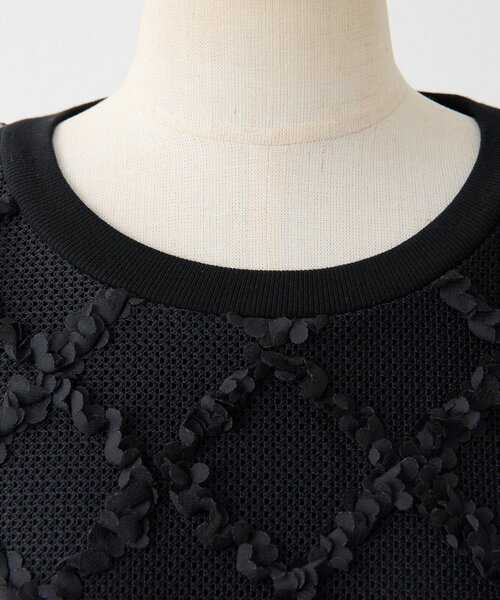 ear PAPILLONNER（イアパピヨネ）の「シアーレーススウェット【SUM1 STYLE】（Tシャツ/カットソー・レディース・ライトグレー/ブラック・FREE）」の15枚目の写真