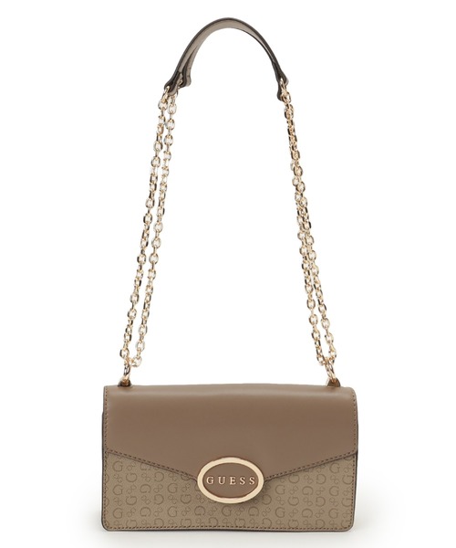Guess(ゲス)の「GRACIA Convertible Crosbdy Flap ショルダーバッグ (ショルダーバッグ・レディース・ライトベージュ・ONE SIZE)」の1枚目の写真