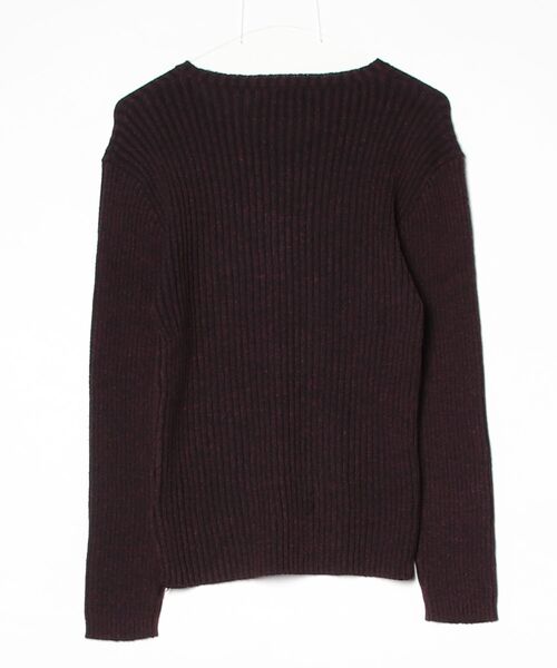 Beno（ビーノ）の「Vネックループヤーンニット（ニット/セーター・メンズ・ホワイト/ネイビー/ブラック/ワイン/チャコールグレー/杢グレー・MEDIUM/LARGE/X-LARGE）」の19枚目の写真