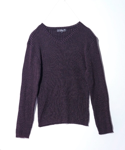 Beno（ビーノ）の「Vネックループヤーンニット（ニット/セーター・メンズ・ホワイト/ネイビー/ブラック/ワイン/チャコールグレー/杢グレー・MEDIUM/LARGE/X-LARGE）」の15枚目の写真