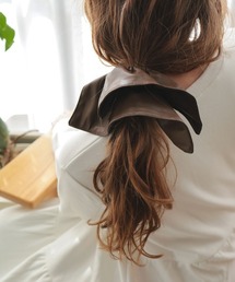 at.（アット）の「【at.】レザーライクスクエアシュシュ（シュシュ）」