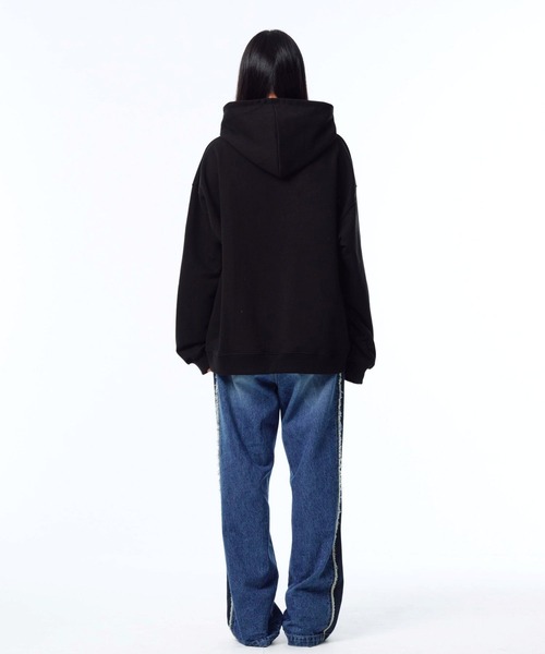 ALAND（エーランド）の「【UNISEX】PHOS333／Rebellion フーディー（スウェット・レディース・ライトグレー/ブラック・LARGE/MEDIUM）」の7枚目の写真