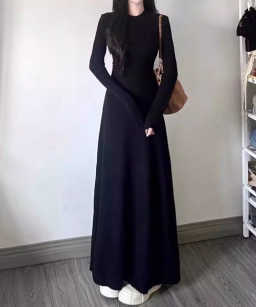 SallyLunn(サリーラン)の「ウエストラインフレアワンピース(ワンピース・レディース・ブラック・LARGE/MEDIUM/SMALL)」の6枚目の写真