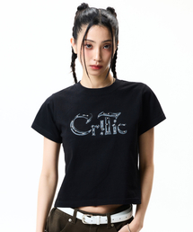 CRITIC（クリティック）の「GLIMMER GOTHIC T-SHIRTS (FOR WOMAN) BLACK（Tシャツ/カットソー）」