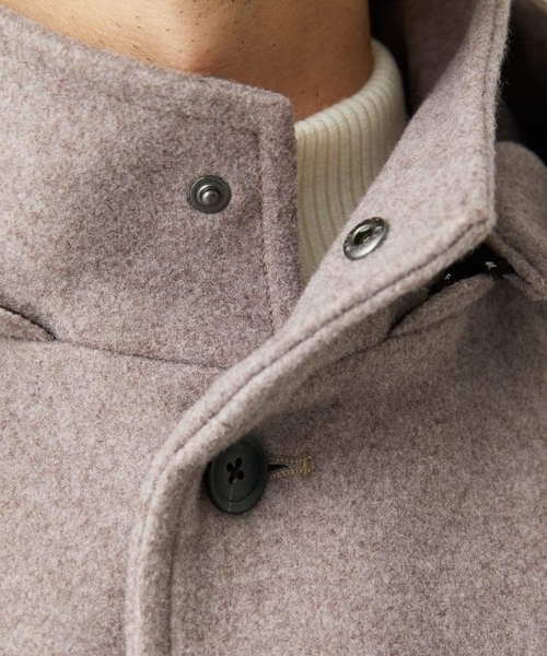 セール】【4サイズ展開/フード着脱/ストレッチ】フード付きコート