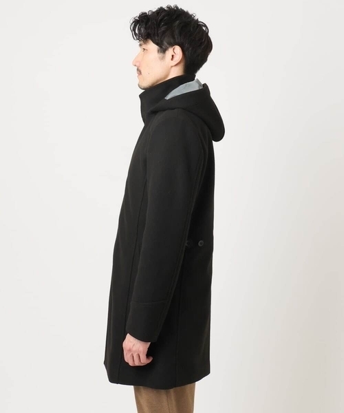 セール】【4サイズ展開/フード着脱/ストレッチ】フード付きコート