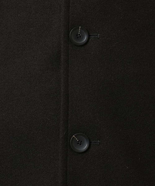 MK MICHEL KLEIN HOMME （エムケーミッシェルクランオム）の「【4サイズ展開/フード着脱/ストレッチ】フード付きコート/RETECメルトン（ステンカラーコート・メンズ・ブラック/ブラウン/ライトブラウン・51/48/46）」の20枚目の写真