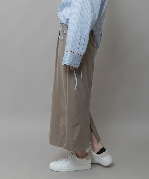 Munich(ミューニック)の「サテンジャージータイトスカート(スカート・レディース・ベージュ/カーキ/ブラック・M)」の17枚目の写真