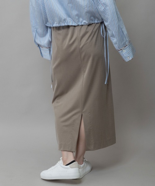 Munich(ミューニック)の「サテンジャージータイトスカート(スカート・レディース・ベージュ/カーキ/ブラック・M)」の18枚目の写真