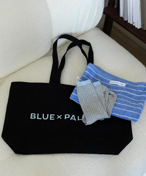 BLUE×PALANG(ブルーパラン)の「LOGO TOTE BAG(トートバッグ・レディース・ブラック/アイボリー・FREE)」の4枚目の写真