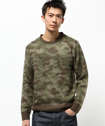 CIAOPANIC TYPY | Π起毛カモﾌﾗｰｼﾞｭ総柄ニットプルオーバー(ニット/セーター)